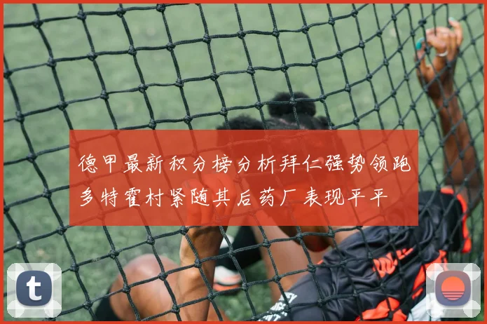 德甲最新积分榜分析拜仁强势领跑多特霍村紧随其后药厂表现平平